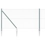 Reja con postes Verde 1.4 x 25 m Acero recubierto de PVC