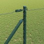 Reja con postes Verde 1.4 x 25 m Acero recubierto de PVC