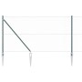Reja con postes Verde 1.4 x 25 m Acero recubierto de PVC