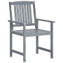 Gartenstühle mit Kissen 8 Stk. massives Akazienholz grau von vidaXL, Gartenstühle - Ref: Foro24-3078254, Preis: 548,81 €, Rab...