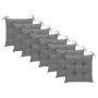 8 pcs folding garden chairs and solid acacia wood cushions by vidaXL, Garden chairs - Ref: Foro24-3078278, Price: 359,68 €, D...