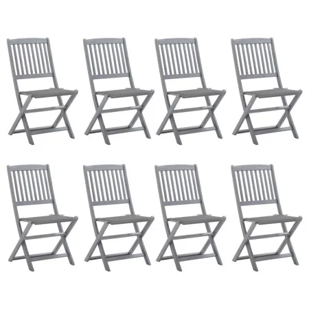 8 Stück klappbare Gartenstühle und Kissen aus massivem Akazienholz von vidaXL, Gartenstühle - Ref: Foro24-3078291, Preis: 409...