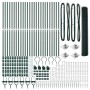 Reja con postes Verde 1.2 x 50 m Acero recubierto de PVC