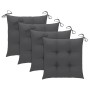 Garden dining chairs and cushions 4 pcs solid acacia wood by vidaXL, Garden chairs - Ref: Foro24-3078335, Price: 312,91 €, Di...