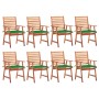 Gartenstühle und -kissen 8 Stk. massives Akazienholz von vidaXL, Gartenstühle - Ref: Foro24-3078379, Preis: 572,31 €, Rabatt: %