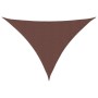 Toldo de vela triangular tela Oxford marrón 5x6x6 m