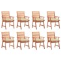 Gartenstühle und -kissen 8 Stk. massives Akazienholz von vidaXL, Gartenstühle - Ref: Foro24-3078391, Preis: 594,68 €, Rabatt: %