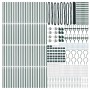 Reja con postes Verde 1.2 x 100 m Acero recubierto de PVC
