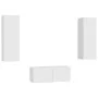 Set de muebles de salón TV 3 piezas madera de ingeniería blanco de vidaXL, Muebles TV - Ref: Foro24-3078658, Precio: 147,90 €...