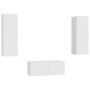 Set de muebles de salón TV 3 piezas madera de ingeniería blanco de vidaXL, Muebles TV - Ref: Foro24-3078658, Precio: 144,23 €...