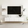 6-teiliges TV-Wohnzimmermöbelset aus weißem Holzwerkstoff von vidaXL, TV-Möbel - Ref: Foro24-3078662, Preis: 187,04 €, Rabatt: %