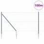 Reja con postes Verde 1.4 x 100 m Acero recubierto de PVC