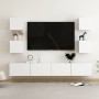 Set aus 6 Stück Holzwerkstoff weiß TV Wohnzimmermöbel von vidaXL, TV-Möbel - Ref: Foro24-3078663, Preis: 196,49 €, Rabatt: %