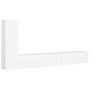 Set de muebles de salón TV 3 piezas madera de ingeniería blanco de vidaXL, Muebles TV - Ref: Foro24-3078675, Precio: 155,55 €...