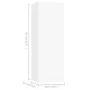 6-teiliges weißes Agglomerat-TV-Möbelset von vidaXL, TV-Möbel - Ref: Foro24-3078680, Preis: 292,46 €, Rabatt: %