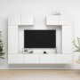6-teiliges TV-Wohnzimmermöbelset aus weißem Holzwerkstoff von vidaXL, TV-Möbel - Ref: Foro24-3078699, Preis: 291,65 €, Rabatt: %
