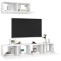 Dreiteiliger TV-Schrank aus weißem Holzwerkstoff von vidaXL, TV-Möbel - Ref: Foro24-3078701, Preis: 139,68 €, Rabatt: %