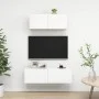 Zweiteiliges TV-Wohnzimmermöbelset aus weißem Holzwerkstoff von vidaXL, TV-Möbel - Ref: Foro24-3078702, Preis: 112,36 €, Raba...