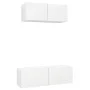 Set de muebles de salón TV 2 piezas madera de ingeniería blanco de vidaXL, Muebles TV - Ref: Foro24-3078702, Precio: 113,46 €...