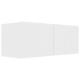 Set de muebles de salón TV 2 piezas madera de ingeniería blanco de vidaXL, Muebles TV - Ref: Foro24-3078702, Precio: 98,47 €,...