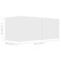 Set de muebles de salón TV 2 piezas madera de ingeniería blanco de vidaXL, Muebles TV - Ref: Foro24-3078702, Precio: 113,46 €...