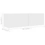 Set de muebles de salón TV 2 piezas madera de ingeniería blanco de vidaXL, Muebles TV - Ref: Foro24-3078702, Precio: 113,46 €...