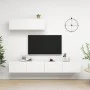 Set de muebles de salón TV 3 piezas madera de ingeniería blanco de vidaXL, Muebles TV - Ref: Foro24-3078703, Precio: 179,54 €...
