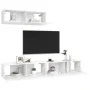 Set de muebles de salón TV 3 piezas madera de ingeniería blanco de vidaXL, Muebles TV - Ref: Foro24-3078703, Precio: 179,54 €...