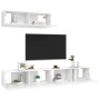 Wohnzimmermöbel-Set TV 3-teilig aus weißem Ingenieurholz von vidaXL, TV-Möbel - Ref: Foro24-3078703, Preis: 162,85 €, Rabatt: %