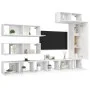 Set de muebles de salón TV 7 piezas madera de ingeniería blanco de vidaXL, Muebles TV - Ref: Foro24-3078717, Precio: 419,28 €...