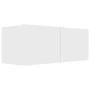 4-teiliges Parkett-TV-Wohnzimmermöbel-Set weiß von vidaXL, TV-Möbel - Ref: Foro24-3078732, Preis: 171,08 €, Rabatt: %