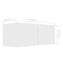 4-teiliges Parkett-TV-Wohnzimmermöbel-Set weiß von vidaXL, TV-Möbel - Ref: Foro24-3078732, Preis: 174,78 €, Rabatt: %
