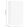 4-teiliges Parkett-TV-Wohnzimmermöbel-Set weiß von vidaXL, TV-Möbel - Ref: Foro24-3078732, Preis: 174,78 €, Rabatt: %