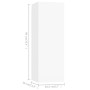 4-teiliges TV-Wohnzimmermöbelset aus weißem Holzwerkstoff von vidaXL, TV-Möbel - Ref: Foro24-3078733, Preis: 207,65 €, Rabatt: %