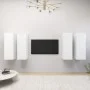 Wohnzimmermöbel, 4 Einheiten, weißes Holzwerkstoff, 30,5 x 30 x 90 cm von vidaXL, TV-Möbel - Ref: Foro24-3078741, Preis: 183,...