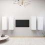 Wohnzimmermöbel, 4 Einheiten, weißes Holzwerkstoff, 30,5 x 30 x 90 cm von vidaXL, TV-Möbel - Ref: Foro24-3078741, Preis: 186,...