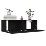 6-teiliges TV-Wohnzimmermöbelset aus schwarzem Holzwerkstoff von vidaXL, TV-Möbel - Ref: Foro24-3078768, Preis: 209,55 €, Rab...