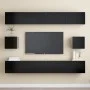 Set de muebles de salón TV 6 piezas madera ingeniería negro de vidaXL, Muebles TV - Ref: Foro24-3078789, Precio: 312,77 €, De...