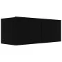 5-teiliges TV-Möbelset aus Sperrholz schwarz von vidaXL, TV-Möbel - Ref: Foro24-3078801, Preis: 177,42 €, Rabatt: %