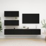 6-teiliges TV-Wohnzimmermöbelset aus schwarzem Holzwerkstoff von vidaXL, TV-Möbel - Ref: Foro24-3078816, Preis: 207,29 €, Rab...