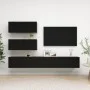 Set de muebles de salón TV 6 pzas madera de ingeniería negro de vidaXL, Muebles TV - Ref: Foro24-3078816, Precio: 225,62 €, D...