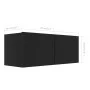 Set de muebles de salón TV 7 piezas madera de ingeniería negro de vidaXL, Muebles TV - Ref: Foro24-3078822, Precio: 422,28 €,...