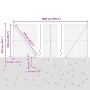 Reja con postes Gris 1.5 x 10 m Acero recubierto de PVC
