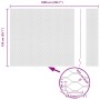 Reja con postes Gris 1.5 x 10 m Acero recubierto de PVC