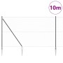 Reja con postes Gris 1.5 x 10 m Acero recubierto de PVC