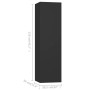 Set de muebles de TV salón 4 piezas madera contrachapada negro de vidaXL, Muebles TV - Ref: Foro24-3078838, Precio: 231,35 €,...