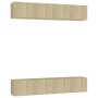 Wohnzimmermöbel-Set 4-teilig Sonoma-Eiche 80x30x30 cm von vidaXL, TV-Möbel - Ref: Foro24-3078955, Preis: 167,38 €, Rabatt: %