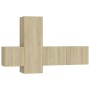 Wohnzimmer-TV-Möbelset, 3-teilig, Holzwerkstoff, Sonoma-Eiche von vidaXL, TV-Möbel - Ref: Foro24-3078969, Preis: 106,66 €, Ra...