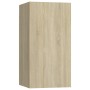 8-teiliges Wohnzimmermöbel-Set aus Sonoma-Eiche von vidaXL, TV-Möbel - Ref: Foro24-3078984, Preis: 300,82 €, Rabatt: %