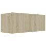 7-teiliges Wohnzimmermöbelset aus Sonoma-Eiche von vidaXL, TV-Möbel - Ref: Foro24-3078987, Preis: 258,35 €, Rabatt: %